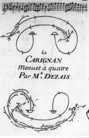Dezais, La Carignan (1725), first plate.